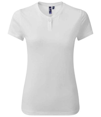 Premier Ladies Cotton Rich Comis T-Shirt - WHI - XXL